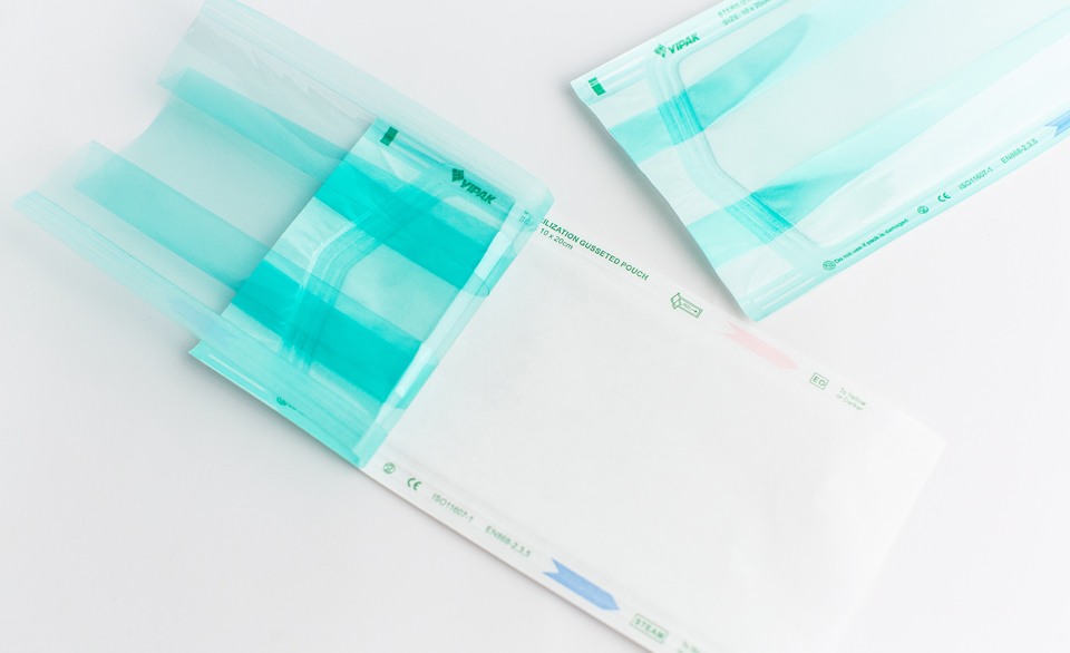 Sterilization Gusset Pouches in Roll