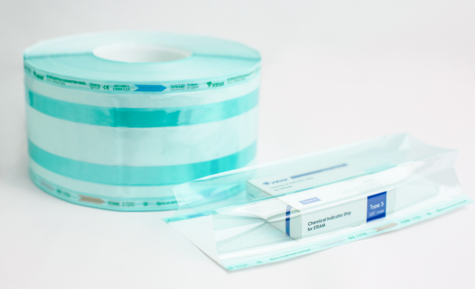 Sterilization Gusset Pouches in Roll